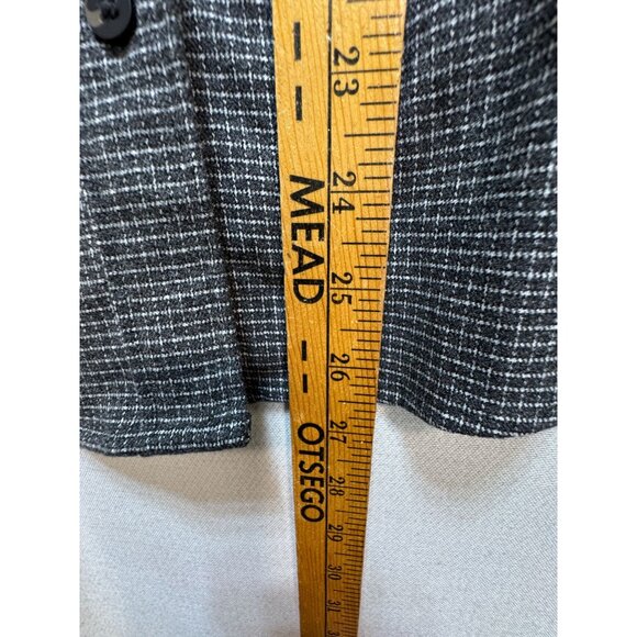 Abercrombie & Fitch Soft A&f Collection Womens Oversized Flannel Shirt Sz S Gray - Picture 8 of 11